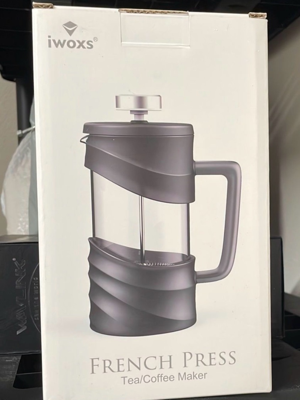 Gray French Press Tea and Coffee Maker